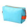 Colorblock quadrado saco cosmético PU saco cosmético saco de armazenamento de cosméticos saco de armazenamento de mão saco de cosméticos à prova d'água saco de cor de alto valor