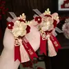 Ramillete de boda Novio, novia, padres, familia juego completo de flor boda sentimiento de elegancia padrino dama de honor broche flor de pecho