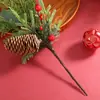 Cortes Navideños Transfronterizos Piñas Simuladas Ramo de Piñas Navideñas Simuladas Accesorios Decoración Festiva Frutas Navideñas Simuladas