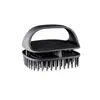 Cepillo de cabeza de silicona cuadrado estilo japonés para terapia de masaje de meridianos, cepillo para hombres y mujeres, limpieza del cuero cabelludo, limpieza de grasa, peine de champú anti-picazón
