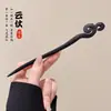 Nuevo Pasador de Estilo Chino con un Toque Vintage, Pasador de Madera Negra de Alta Gama para Mujer, Accesorio para el Cabello con Borla, Palillo para el Cabello, Nuevo Modelo 2026