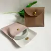 Bolsa de Joias Pu Texturizada Embalagem para Joias Bolsa com Fecho de Botão Pode Ser Impressa com Logo Padrão de Ovelha Bolsa de Embalagem com Fecho de Botão
