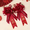 Nuevo ramillete de boda chino para novio y novia, padrino y dama de honor, ramillete de boda, juego completo de suministros para boda