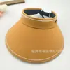 Sombrero de copa vacío de color sólido simple nuevo, parasol de verano, sombrero genial de Joker, deportes al aire libre, sombrero para el sol, venta al por mayor