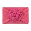 Europeo y Americano Suave y Cómodo Nailon Niños Accesorios para la Cabeza Bebé Cinta Placa Flor Medias de Nailon Diadema Bebé Pañuelo Ancho para la Cabeza