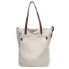 Bolsa de Lona Feminina 2026 Verão Nova Moda Estudante Universitário Bolsa Tote para o Dia a Dia Bolsa de Ombro Grande Capacidade