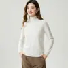 Estilo Minimalista de Luxo Leve! Suéter 100% Caxemira Pura Feminino Outono/Inverno Novo Estilo Cor Sólida Malha de Alta Gauge Primeira Linha Pulôver