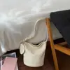 Bolso Casual de Moda Estilo Coreano para Mujer, Gran Capacidad, Nuevo Modelo Primavera 2026, Bolso de Hombro Sencillo, Bolso Cubo Texturizado