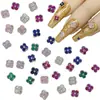 Joyería para Arte de Uñas de Zirconia de Lujo Ligero Nuevo Xiaohongshu Diamante Tridimensional Trébol Diamante Uña Diamante Pequeño Decorativo Diamante al por Mayor