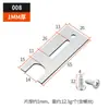 Dispositivo de Bloqueo Anticaída para Puertas y Ventanas de Aleación de Aluminio, Placa Anticaída de Acero Inoxidable para Puertas y Ventanas Deslizantes, Pestillo Anticaída y Antirrobo