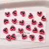 Macaron Acrílico Corazón Cuentas Sueltas DIY Hecho a Mano Casero Pulsera Pulsera Cadena de Teléfono Móvil Accesorios de Joyería