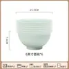 Cuenco de Arroz Celadón para Uso Doméstico Modelo Nuevo 2025 Set de Vajilla de Alto Valor Apto para Microondas Cuenco para Fideos Cuenco de Arroz Set de Vajilla Celadón