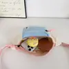Bolsas para Niños al por Mayor Transfronterizas, Bolso de Pecho para Niña Pequeña para Exteriores Fresco y de Moda, Nuevo Riñonera para Bebé Niño de Color Contrastante