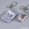 Mini Álbum de Fotos Chaveiro Bolso Inserir Álbum de Fotos Foto ID Álbum de Armazenamento 1.0 polegada 2 polegadas Foto Mini Álbum de Cartões