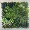 Parede de plantas simulada 100*100, parede de plantas verdes tridimensional, decoração com flores e grama artificiais, fundo verde, parede popular da internet
