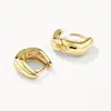 Aretes de Plata de Ley S925 Minimalistas de Moda para Mujer, Diseño Geométrico de Ola, Pendientes Versátiles de Alta Gama, Populares en Europa y América
