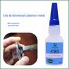 496 silicone cola especial de secagem rápida silicone brinquedos cola especial instantânea aço inoxidável silicone cola de secagem rápida amostra