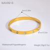 Pulsera de Gypsophila Transfronteriza de Acero Inoxidable Galvanoplastia No Decolorante Oro de 18K para Mujer Verano Estilo Ins de Alta Gama Joyería de Acero de Titanio