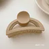 Pinza de tiburón grande coreana para el cabello, accesorio simple para recogido en la parte trasera de la cabeza, pinza de pelo de alta gama para mujer