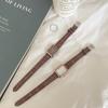 Reloj Japonés para Mujer Estilo Retro Ins Estilo Literario Minimalista Rectangular Estilo Antiguo Medio Simple Elegante Japonés y Coreano Compacto