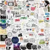 100 Piezas de Pegatinas de Graffiti con Letras de Álbum Musical de Ts. Funda de Teléfono Impermeable DIY Decoración de Cuaderno Venta al por Mayor Transfronteriza