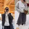 DestaqueVocê Correu 26 Novo Estilo Outono/Inverno Tricô Circular Algodão Orgânico Bordado Oversized Manga Longa Blusa de Tricô