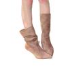 ¡Dios mío!! Botas Holgadas Adelgazantes con Tacones Finos, Tacones Altos, Botas de Media Pantorrilla, Botines Cortos Fruncidos
