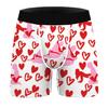 EBay nuevo mordisco de dedo labios rojos impresión digital ropa interior sexy para hombre cómoda transpirable para usar debajo pantalones planos una generación de pelo