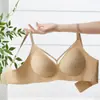 Sujetador invisible sin costuras para mujeres con poco busto, efecto push-up y realzador, sujetador invisible transpirable y cómodo, transmisión en vivo transfronteriza