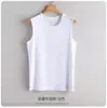 Chaleco sin mangas de Lycra y Algodón Puro con Hombros Anchos para Hombre, Ropa Interior, Camiseta sin Mangas para Deporte y Fitness, Estilo Masculino