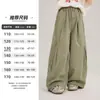 Calça Infantil Yojia Primavera 2026 Nova Estilosa Solta Casual para Meninas Calça Longa Infantil Fina Roupa de Primavera