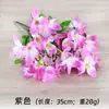 Flores de Lirio Simuladas con un Toque de Alta Gama, Decoración del Hogar Realista, Flores Artificiales para Mesa de Comedor, Dormitorio, Sala de Estar, Ramo al por Mayor