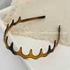 Tiara simples de dentes ondulados estilo coreano, versátil para sair, presilha de cabelo antiderrapante para lavar o rosto, tiara de pente invertido moderna