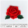 Processamento de bordado mais vendido bordado de rosa florzinha vermelha patch de tecido atacado patch de bordado fabricação de flores bordado computadorizado
