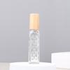 F009A-12Ml Frasco de Perfume de Malha Portátil para Viagem Tampa de Noz Frasco de Perfume com Borrifador de Vidro Tampa de Madeira