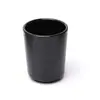 Taza de Melamina Comercial Restaurante Hotel Taza de Agua Olla Caliente Taza para Bebidas Tienda de Barbacoa Taza de Plástico Negro Engrosada Resistente a Caídas