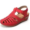 Deseo comercio exterior nuevo stock Amazon transfronterizo talla 43 zapatos planos para mujer sandalias con hebilla de velcro mujer