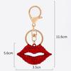 Chaveiro Criativo de Lábios Transfronteiriço Lábios Vermelhos Sexy Chamas Chaveiro Liga de Zinco Pingente de Bolsa Mercadorias Pequenas de Yiwu