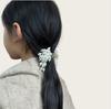 Pinza para el pelo con borla de perlas de alta gama para mujer, elegante, pequeña, tamaño mini