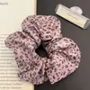 Diadema Retro Americana con Estampado de Leopardo para Mujer 2025 Nuevo Estilo Cuerda para el Cabello Personalizada de Alta Gama Accesorio Grande de Cabello de Alta Elasticidad