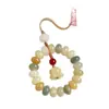 Colgante de Cadena para Teléfono Móvil Raíz de Bodhi Jade Blanco Cuentas de Ábaco Colgante Anti-Pérdida para Bolsa Exquisita Cuerda para Teléfono Móvil Colgante Venta al por Mayor