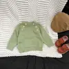 Conjunto Retro Estilo Coreano para Niños Suéter de Punto Asimétrico con Botones para Bebé Pantalones Casuales con Puños Atuendo Elegante de Dos Piezas Ropa Infantil