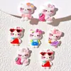 Gafas de Sol de Dibujos Animados Lindas, Falda, Gato, Accesorios para Máquina de Muñecas de Pegamento Cremoso DIY, Pasador de Pelo, Parche Guka, Hebilla de Zapato, Resina