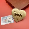 Amor Sincero Piezas de Oro Amor en el Día de San Valentín Chino 52Mg Oro Puro 999 Regalo de San Valentín Concha de Agua Oro al por Mayor