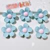 Accesorios de resina al por mayor, material artesanal para bricolaje, zapato, flor, sombrero, crema, pegamento, parche de paja, cara brillante, flor de cinco pétalos grande