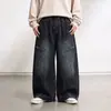 Pantalones para Niños Primavera y Otoño Jeans Estilo Nuevo de Otoño Niños Medianos y Grandes Pantalones Largos de Pierna Recta Pantalones Casuales Guapos Frescos Tendencia