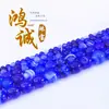 Joias Hongcheng ágata natural contas redondas ágata listrada contas soltas ágata de seda div acessórios de joias comércio exterior venda quente