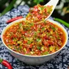 Salsa de Chile Picante de Granja Sichuan con Pimientos de Colores, Condimento Súper Picante para Arroz y Fideos, Salsa Doble de Chile Picado y Ajo de Guizhou