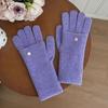 Luvas Tricotadas com Tela Sensível ao Toque Transfronteiriças para Mulheres Estilo Coreano Ciclismo Quentes À Prova de Vento e Frio Ajustáveis Longas e Curtas de Lã