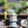 Paisagem Simulada Torre Wenchang Pequeno Pavilhão de Pedra Ornamento Pavilhão de Entrada de Casa Decoração Jardinagem Flor Bonsai Decoração de Paisagismo